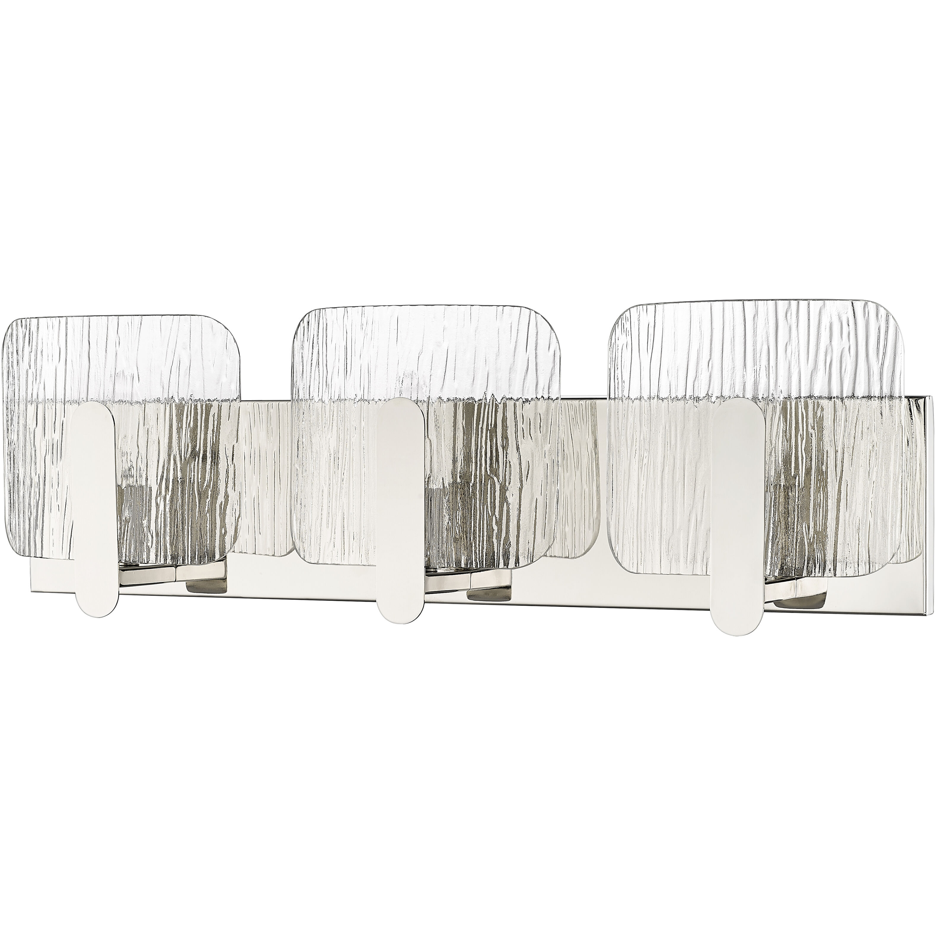 Rimini 3 Light 24 inch Polished Nickel Bathroom Vanity Light Wall Light